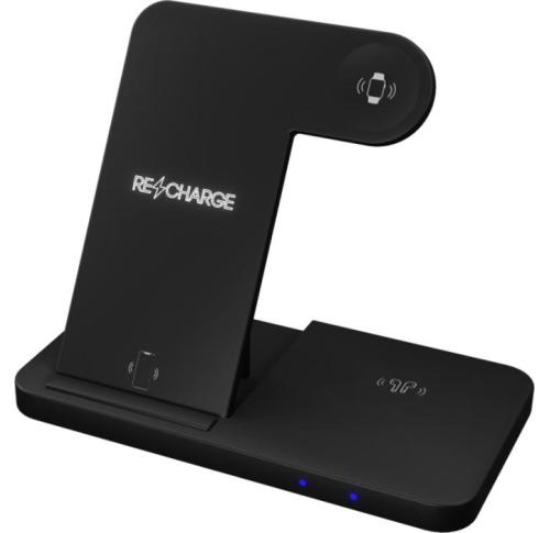SCX.design W28 3-in-1 Wireless Charging Base With Phone Stand